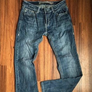 rock & roll cowboy jeans pistol Slim Bootcut 33x36
